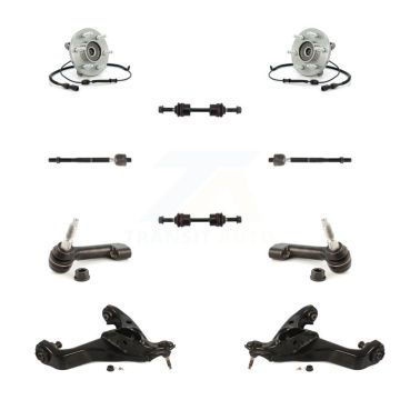 Front Bearing Lower Control Arm Outer Inner Tie Rod & Link Kit (10Pc) For Ford Expedition K7T-109541