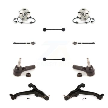 Front Hub Bearing Lower Control Arm Outer Inner Tie Rod & Link Kit (10Pc) For Jeep Grand K7T-109546