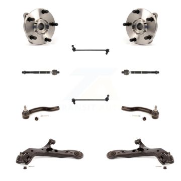 Front Hub Bearing Lower Control Arm Outer Inner Tie Rod & Link Kit (10Pc) For Toyota RAV4 K7T-109549