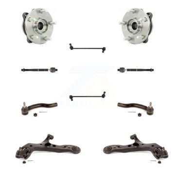 Front Hub Bearing Lower Control Arm Outer Inner Tie Rod & Link Kit (10Pc) For Toyota RAV4 K7T-109550
