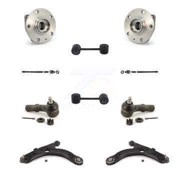Front Hub Bearing Lower Arm Outer Inner Tie Rod Link Kit (10Pc) For Volkswagen Golf City K7T-109553