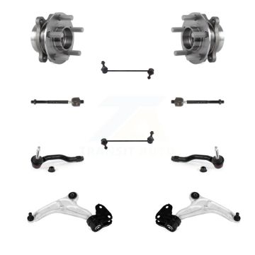 Front Bearing Lower Control Arm Outer Inner Tie Rod Link Kit (10Pc) For Ford Edge Lincoln K7T-109557