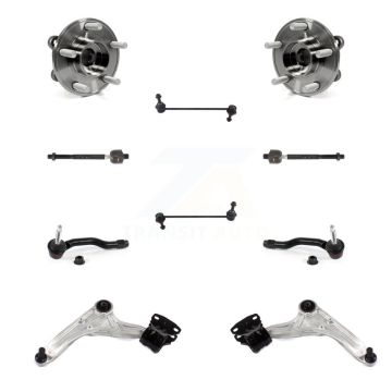 Front Bearing Lower Control Arm Outer Inner Tie Rod & Link Kit (10Pc) For Ford Fusion MKZ K7T-109560
