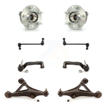 Front Hub Bearing Lower Control Arm Outer Tie Rod & Link Kit (8Pc) For Chrysler 300 Dodge K7T-109572