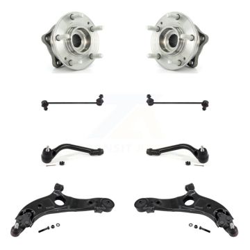Front Bearing Lower Control Arm Outer Tie Rod & Link Kit (8Pc) For Hyundai Santa Fe Sport K7T-109576