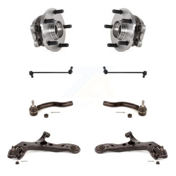 Front Hub Bearing Lower Control Arm Outer Tie Rod & Link Kit (8Pc) For Lexus NX300 NX200t K7T-109577
