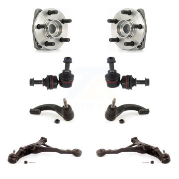 Front Bearing Lower Control Arm Outer Tie Rod Link Kit (8Pc) For Chrysler Sebring Cirrus K7T-109581