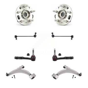 Front Bearing Lower Control Arm Outer Tie Rod Link Kit (8Pc) For Chevrolet Malibu Limited K7T-109584