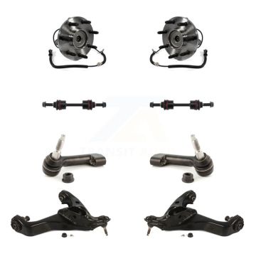 Front Bearing Lower Control Arm w/ Ball Joint Outer Tie Rod Link Kit (8Pc) For Ford F-150 K7T-109587