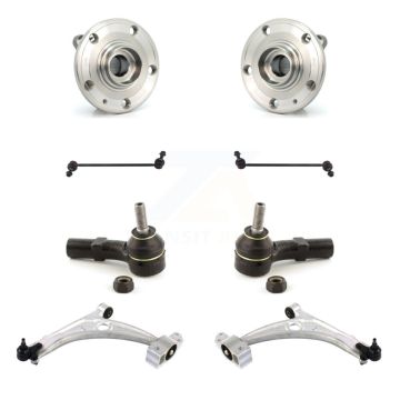 Front Hub Bearing Lower Control Arm Outer Tie Rod Link Kit (8Pc) For Volkswagen CC Tiguan K7T-109595