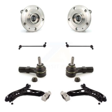Front Hub Bearing Lower Arm Outer Tie Rod Link Kit (8Pc) For Volkswagen Tiguan CC Limited K7T-109596