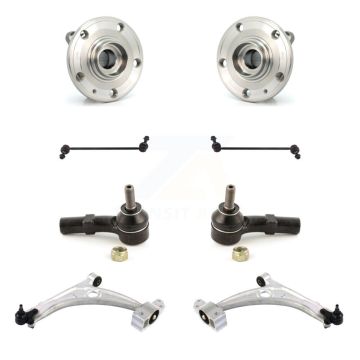 Front Hub Bearing Lower Arm Outer Tie Rod Link Kit (8Pc) For 2006-2010 Volkswagen Passat K7T-109602