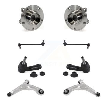 Front Hub Bearing Lower Control Arm Outer Tie Rod Link Kit (8Pc) For 2013-2016 Dodge Dart K7T-109607