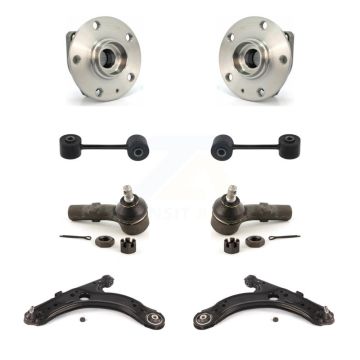 Front Hub Bearing Lower Control Arm Outer Tie Rod Link Kit (8Pc) For Volkswagen Golf City K7T-109610