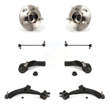 Front Hub Bearing Lower Control Arm Outer Tie Rod & Link Kit (8Pc) For Volvo S40 V50 C70 K7T-109615