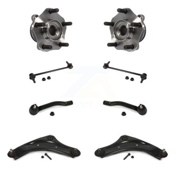 Front Bearing Lower Control Arm Outer Tie Rod & Link Kit (8Pc) For 2013-2017 Nissan LEAF K7T-109622