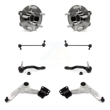 Front Bearing Lower Control Arm Outer Tie Rod Link Kit (8Pc) For Ford Fusion Lincoln MKZ K7T-109625