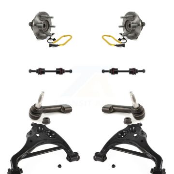 Front Bearing Lower Control Arm w/ Ball Joint Outer Tie Rod Link Kit (8Pc) For Ford F-150 K7T-109636