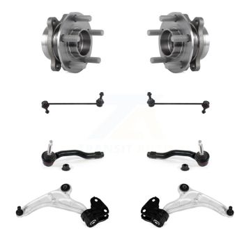 Front Bearing Lower Control Arm Outer Tie Rod & Link Kit (8Pc) For Ford Edge Lincoln MKX K7T-109637