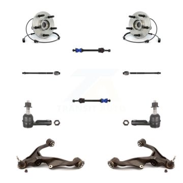 Front Bearing Lower Control Arm Outer Inner Tie Rod & Link Kit (10Pc) For Ram 1500 Dodge K7T-109647