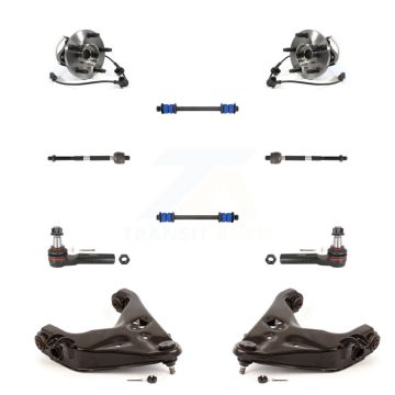 Front Hub Bearing Lower Control Arm Outer Inner Tie Rod & Link Kit (10Pc) For Mazda B4000 K7T-109656