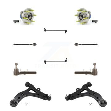 Front Bearing Lower Control Arm Outer Inner Tie Rod & Link Kit (10Pc) For Pontiac Montana K7T-109664