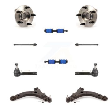 Front Bearing Lower Control Arm Outer Inner Tie Rod & Link Kit (10Pc) For Pontiac Montana K7T-109670