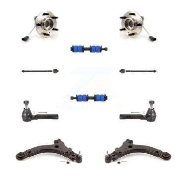 Front Bearing Lower Control Arm Outer Inner Tie Rod & Link Kit (10Pc) For Pontiac Montana K7T-109671