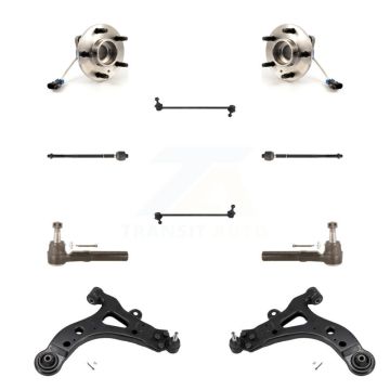 Front Bearing Lower Control Arm Outer Inner Tie Rod & Link Kit (10Pc) For Pontiac Montana K7T-109675