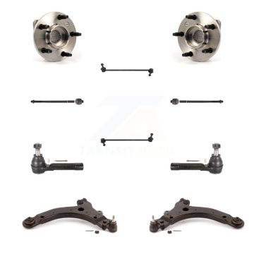 Front Bearing Lower Control Arm Outer Inner Tie Rod & Link Kit (10Pc) For Pontiac Montana K7T-109677