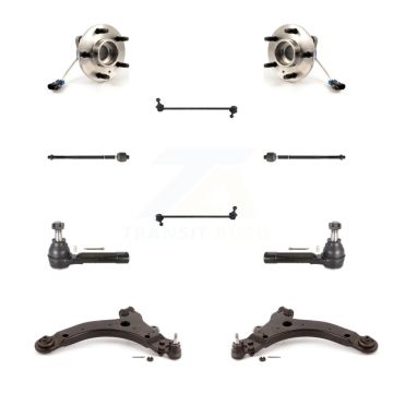Front Bearing Lower Control Arm Outer Inner Tie Rod & Link Kit (10Pc) For Pontiac Montana K7T-109678