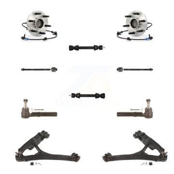 Front Bearing Lower Arm Outer Inner Tie Rod Link Kit (10Pc) For GMC Sierra 1500 Chevrolet K7T-109684