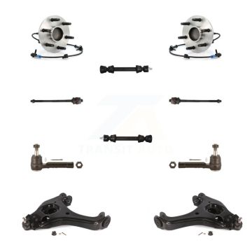 Front Bearing Lower Arm Outer Inner Tie Rod & Link Kit (10Pc) For Chevrolet GMC Silverado K7T-109689