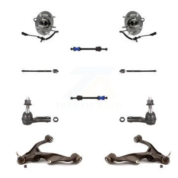 Front Bearing Lower Control Arm Outer Inner Tie Rod Link Kit (10Pc) For Ram 1500 Classic K7T-109705