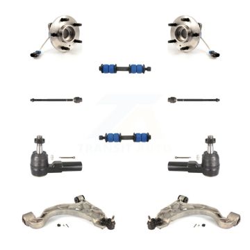 Front Bearing Lower Arm Outer Inner Tie Rod Link Kit (10Pc) For Pontiac Bonneville Aurora K7T-109708