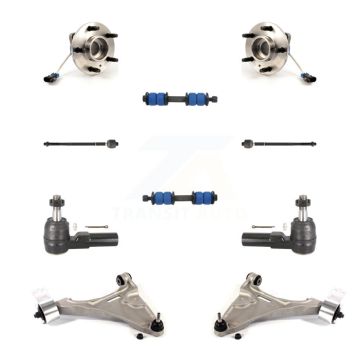 Front Bearing Lower Arm Outer Inner Tie Rod & Link Kit (10Pc) For Buick Lucerne Cadillac K7T-109710