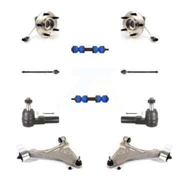 Front Bearing Lower Arm Outer Inner Tie Rod & Link Kit (10Pc) For 2006-2011 Buick Lucerne K7T-109711