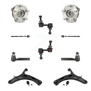 Front Bearing Lower Arm Outer Inner Tie Rod & Link Kit (10Pc) For 2010-2014 Subaru Legacy K7T-109712