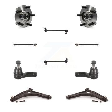Front Bearing Lower Control Arm Outer Inner Tie Rod Link Kit (10Pc) For Mitsubishi Lancer K7T-109714