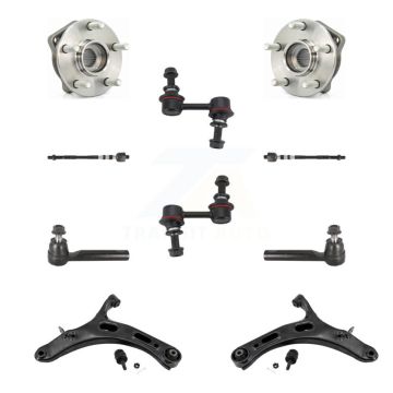 Front Bearing Lower Arm Outer Inner Tie Rod Link Kit (10Pc) For 2010-2014 Subaru Outback K7T-109717