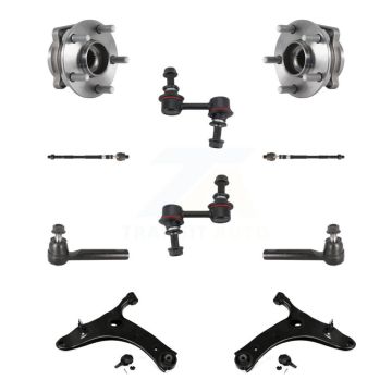 Front Hub Bearing Lower Arm Outer Inner Tie Rod & Link Kit (10Pc) For Subaru XV Crosstrek K7T-109721