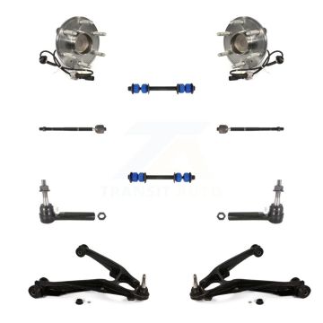 Front Bearing Lower Control Arm Outer Inner Tie Rod & Link Kit (10Pc) For GMC Sierra 1500 K7T-109728