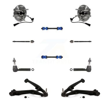 Front Bearing Lower Control Arm Outer Inner Tie Rod & Link Kit (10Pc) For GMC Sierra 1500 K7T-109729
