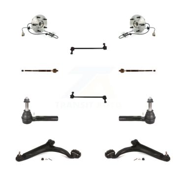 Front Bearing Lower Arm Outer Inner Tie Rod & Link Kit (10Pc) For 04-06 Chrysler Pacifica K7T-109734