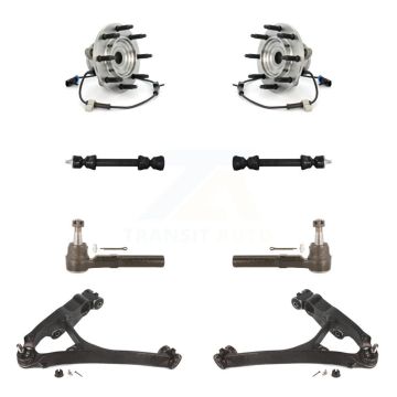 Front Bearing Lower Control Arm Outer Tie Rod Link Kit (8Pc) For Chevrolet Silverado 1500 K7T-109747