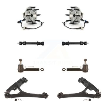 Front Bearing Lower Control Arm Outer Tie Rod Link Kit (8Pc) For Chevrolet Silverado 1500 K7T-109748