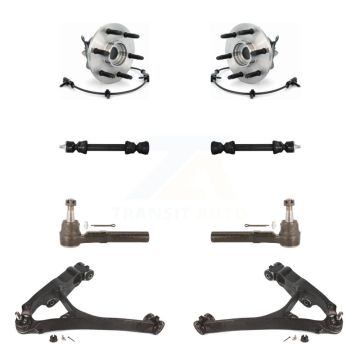 Front Bearing Lower Control Arm Outer Tie Rod Link Kit (8Pc) For Chevrolet Silverado 1500 K7T-109749
