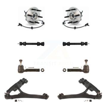 Front Bearing Lower Control Arm Outer Tie Rod Link Kit (8Pc) For Chevrolet GMC Silverado K7T-109750