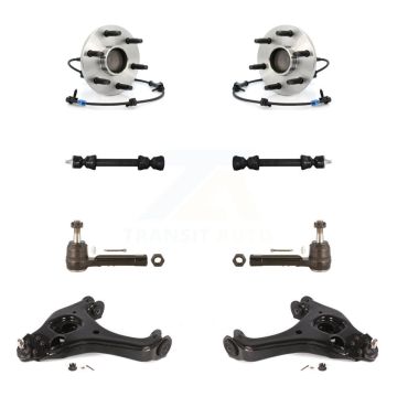 Front Bearing Lower Control Arm Outer Tie Rod Link Kit (8Pc) For Chevrolet GMC Silverado K7T-109752