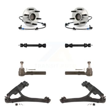 Front Bearing Lower Control Arm Outer Tie Rod Link Kit (8Pc) For GMC Sierra 1500 Classic K7T-109753